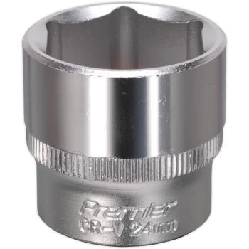 Image of Sealey 3/8" Drive Hexagon WallDrive Socket Metric 3/8" 24mm