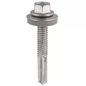 image of Hex Head Self Drill Screws for Heavy Section Steel EPDM Washers 5.5mm 80mm Pack of 100