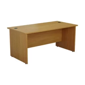 Image of Jemini Rectangular Panel End Desk 1400x800x730mm Nova Oak KF804420