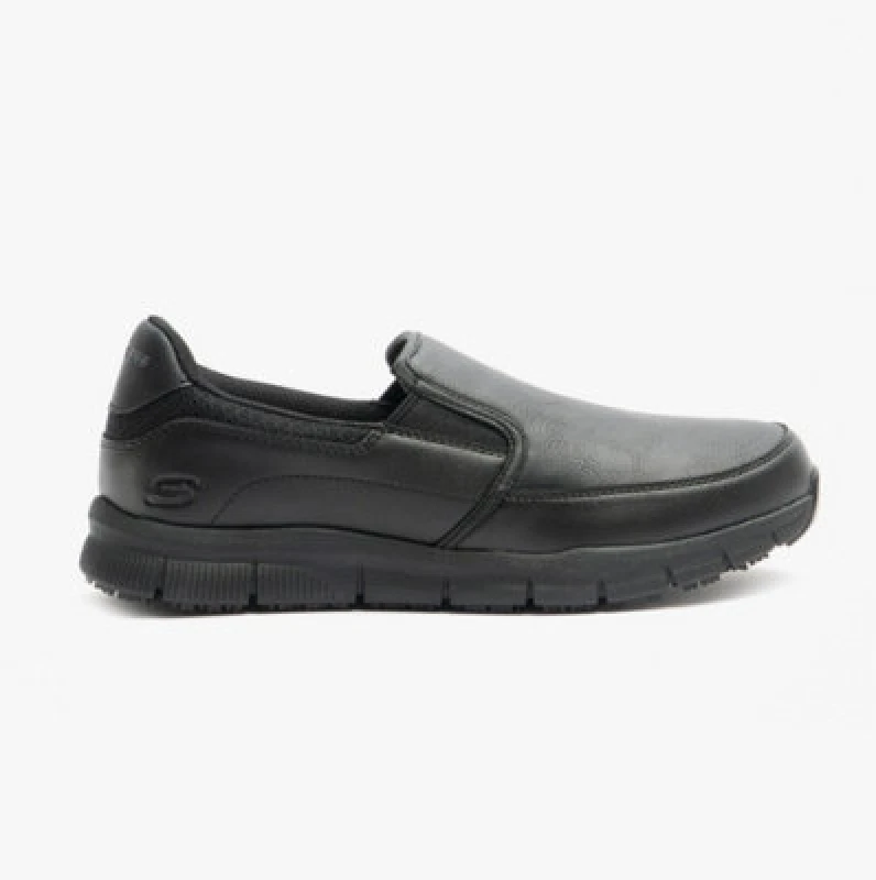 Image of Skechers Relaxed Fit - Nampa Groton Mens Slip On Shoes Black