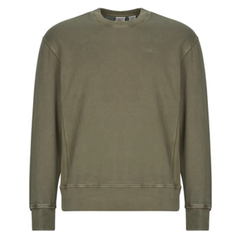 Image of Levis AUTHENTIC CREW mens Sweatshirt in Kaki