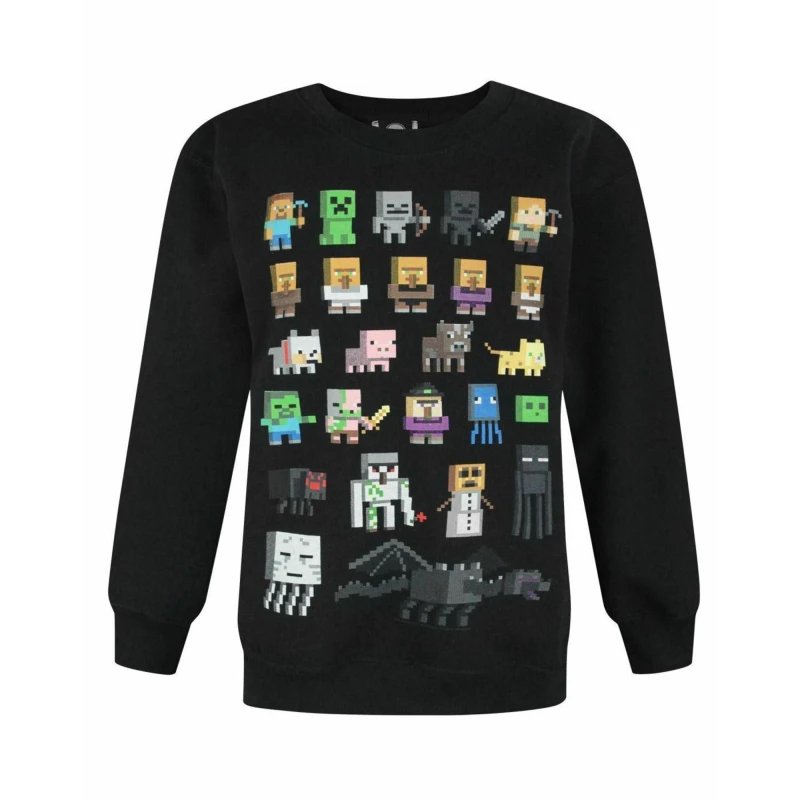 Image of Minecraft Sweatshirt Black male