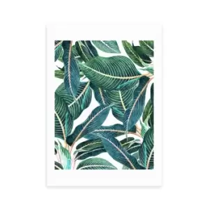 Image of East End Prints Edge and Dance Print Green/White