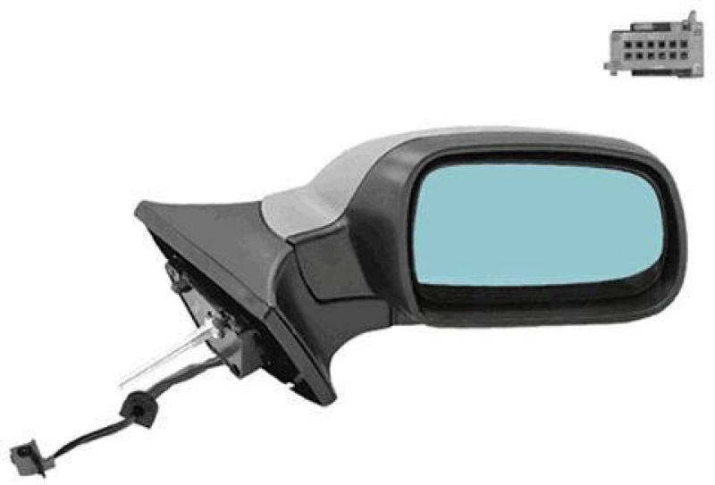 Image of VAN WEZEL 4060818 Wing mirror * HAGUS * Right, with temperature sensor Outside Mirror (50)