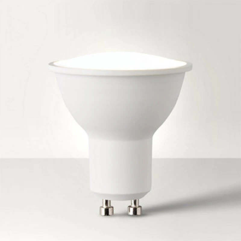 Image of ValueLights 3 Pack GU10 White Thermal Plastic Spotlight LED 5W Warm White 3000K 450lm Light Bulb White