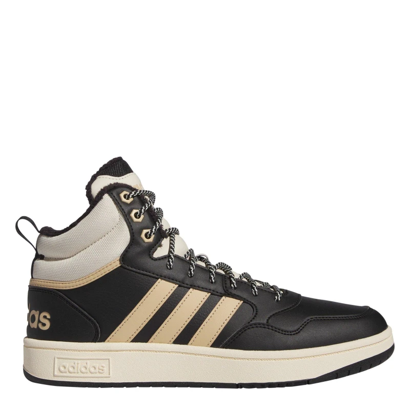 Image of adidas Hoops 3.0 Mid Wtr Basketball Trainers Mens Core Black male 6 (39.3)