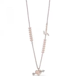 image of Ladies Guess Cupid Rose Gold Necklace