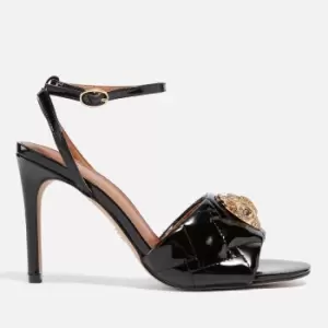 image of Kurt Geiger London Kensington Patent Leather Heeled Sandals - UK 7