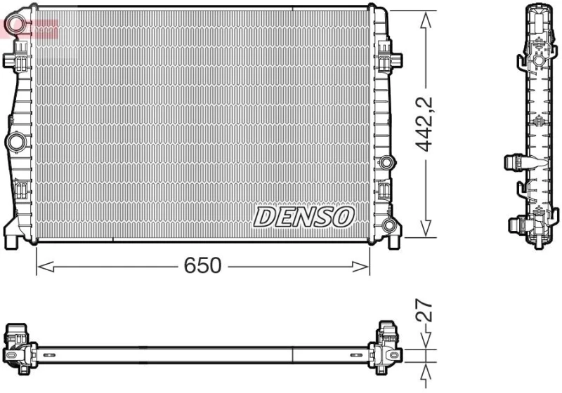 Image of DENSO Engine radiator DENSO DRM32058