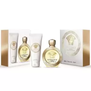 image of Versace Eros Pour Femme Gift Set 100ml Eau de Toilette + 100ml Body Lotion