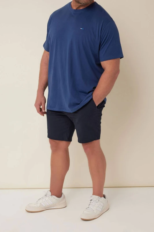 Image of BadRhino BadRhino Men Stretch Chino Shorts in Mid Navy Size: 42R Mid Navy 42R Male 5059738084733