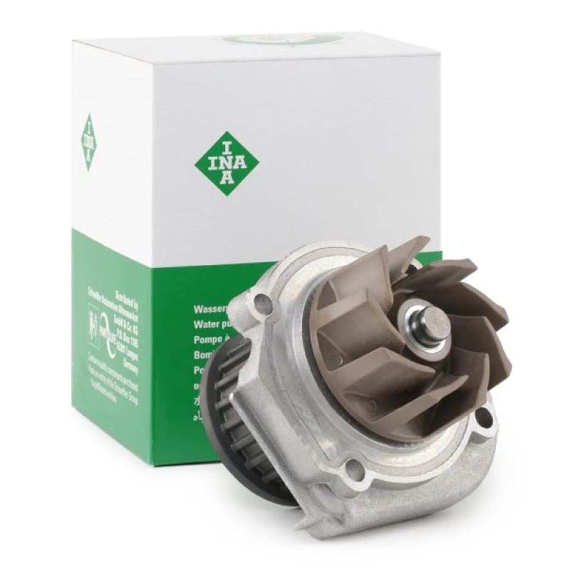 Image of INA 538 0062 10 Water pump Number of Teeth: 23, for timing belt drive, without gasket/seal Water Pump (1260)