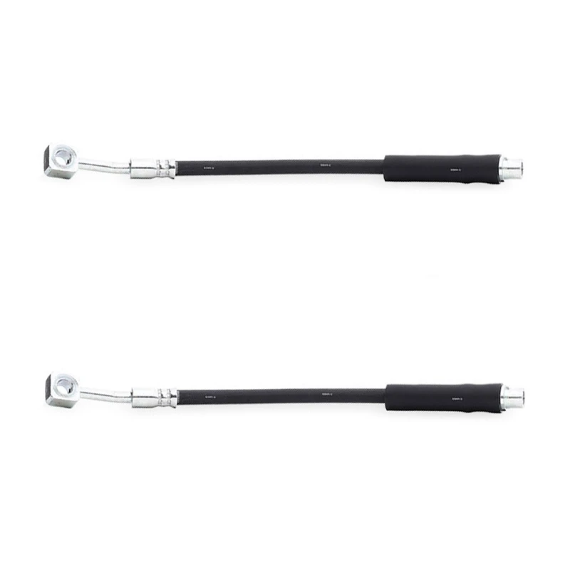 Image of RIDEX 83B0813 Brake Hose Front Axle, without banjo bolt Brake Hose (83)