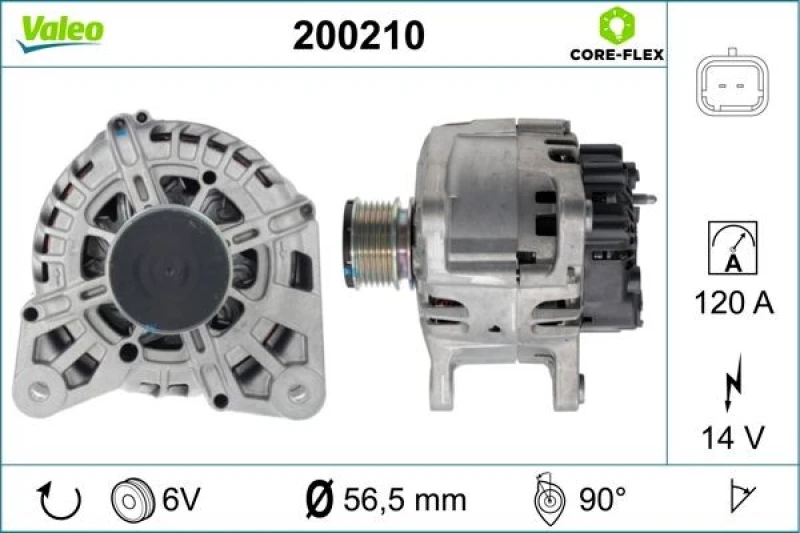 Image of Alternator VALEO 200210