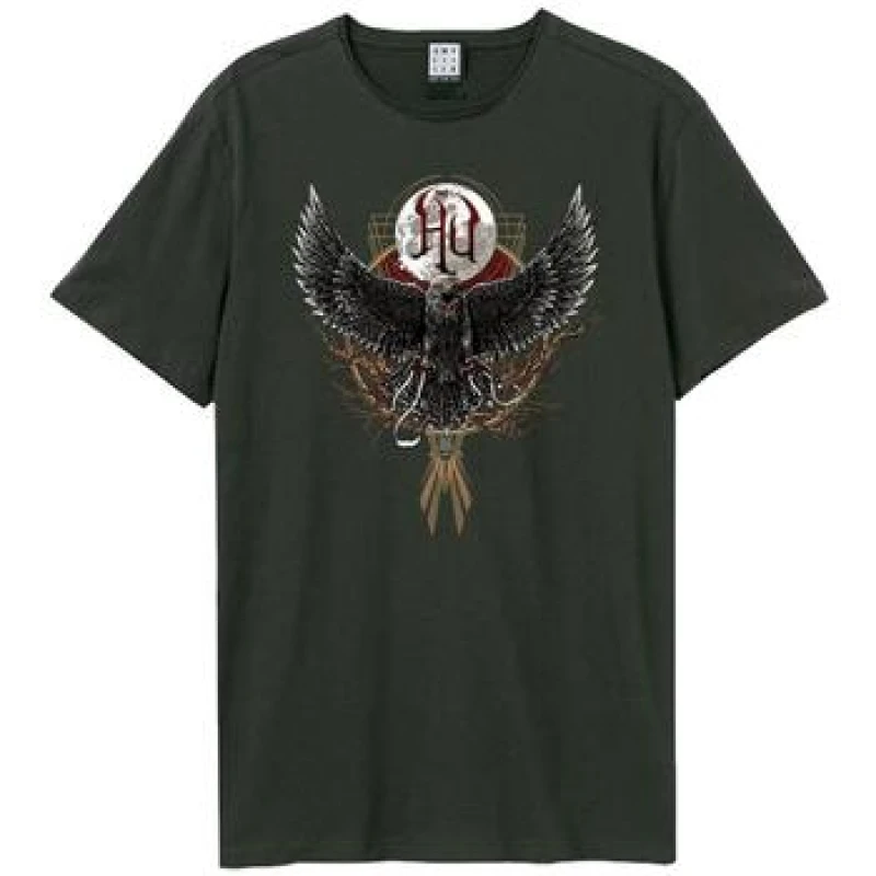 Image of Amplified Amplified Men Hawk Moon The Hu T-Shirt in Charcoal Size: X-Small Charcoal XS Male 5063806407935