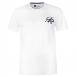 image of Jack and Jones Core Heritage T Shirt - White