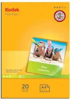 Image of Kodak A4 Gloss 20 Sheets