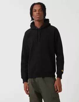 Image of Carhartt Wip Hooded Chase Sweat, Black / Gold----, Male, Hoodies, I026384.00F