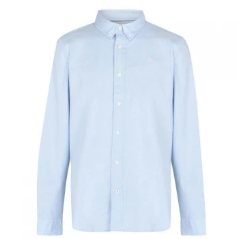 image of Timberland Long Sleeve Button Down Oxford Shirt - Sky Blue