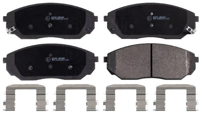 Image of Blue PRINT ADG04258 Brake pad set Front Axle, with acoustic wear warning Brake Pad Set,disc brake (402)