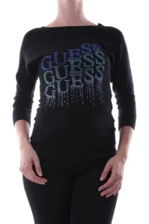 image of GUESS Sweatshirt Women Black