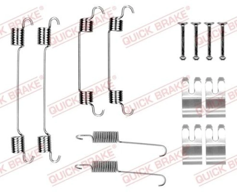 Image of QUICK BRAKE Brake shoe fitting kit QUICK BRAKE 105-0076