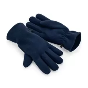 Image of Beechfield Recycled Fleece Gloves (S-M) (French Navy)