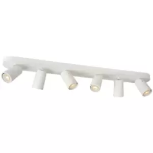 image of Lucide XYRUS - Ceiling Spotlight Bar - LED Dim to warm - GU10 - 6x5W 2200K/3000K - White