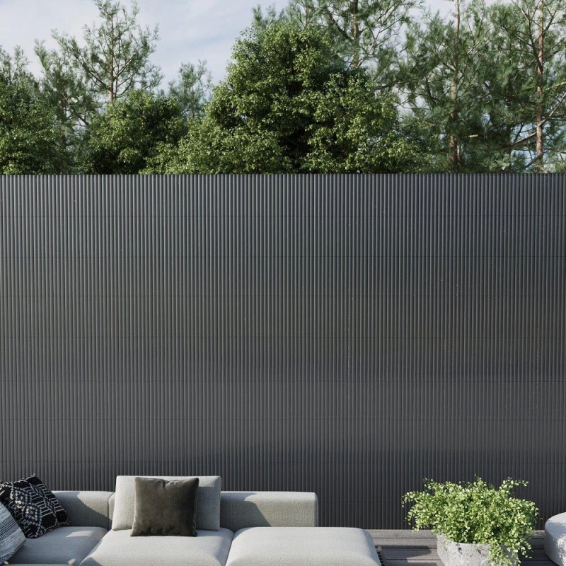 Image of Breeins 5 x 1.5m Waterproof PVC Privacy Screening Fence Grey unisex One size