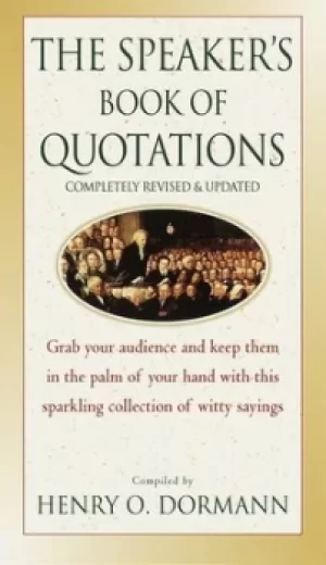 Image of The speakers book of quotations by Henry O. Dormann