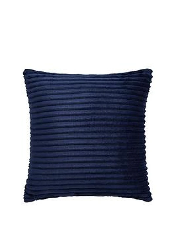 Image of Cascade Home Ribbon Velvet Cushion Cushions 45 x 45cm Grey 40294702000