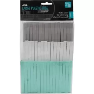 Image of JVL Ultra Strong Rust Resistant Clothes Peg, Pack of 48