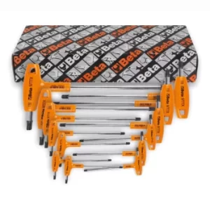 Image of Beta Tools 97TTX/S6 6pc Offset Torx Key Wrench Set w/ Handles T10-T40 000970791
