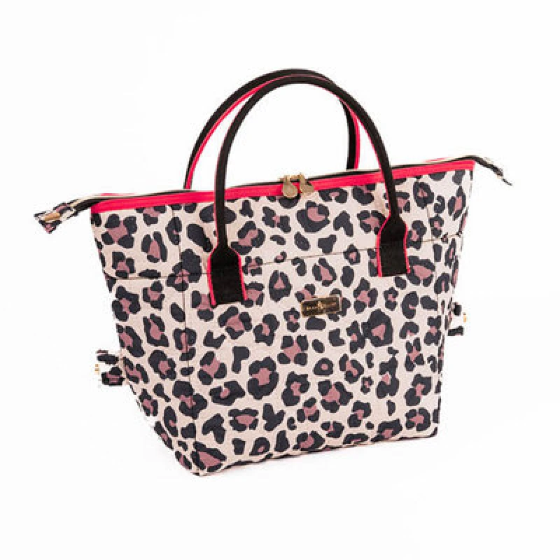 Image of Beau & Elliot Oxford Quilted Leopard Convertible Lunch Bag, Multi 36722