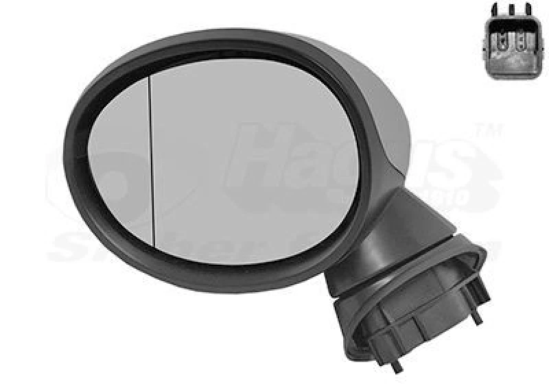 Image of VAN WEZEL Wing mirror VAN WEZEL 0518807