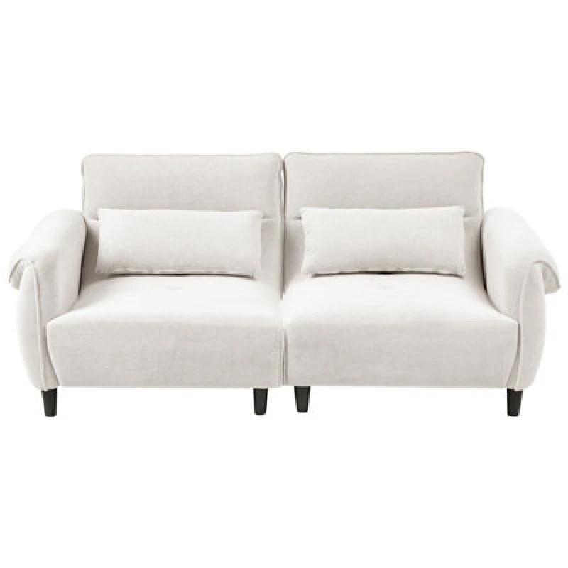 Image of Beliani Sofa 3 Seater Wetlan Fabric Off-White