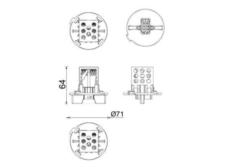 Image of Blower motor resistor MAHLE ABR 167 000P