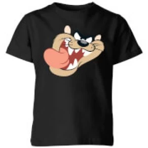 image of Looney Tunes Tasmanian Devil Face Kids T-Shirt - Black - 11-12 Years