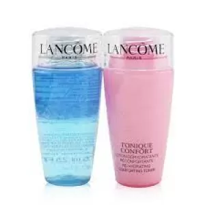 Image of Lancome My Cleansing Must-Haves Gift Set 75ml Bi-Facil Cleanser For Eyes + 75ml Tonique Confort Toner