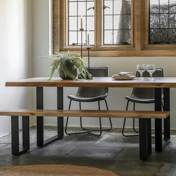 Image of Chriton 6 Seater Dining Table Light Wood