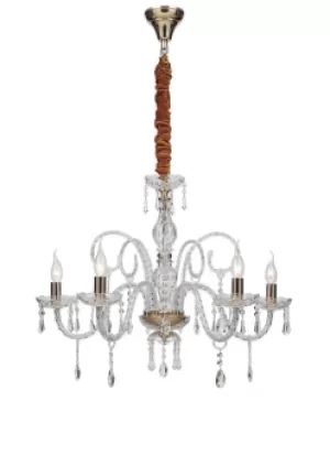 Image of MONALISA 5 Light Chandeliers Gold, Crystal 70x70cm