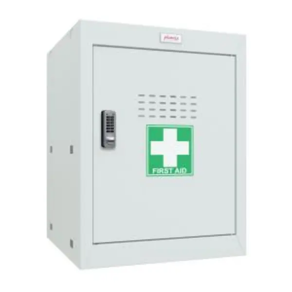 image of Phoenix MC Series Size 2 Cube Locker in Light Grey with Electronic