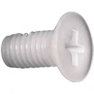 Image of Toolcraft Phillips Countersunk Screw DIN 965 Polyamide M6 x 40mm P...