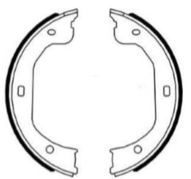 Image of Handbrake shoes TEXTAR 91087000