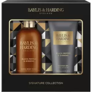 image of Baylis & Harding Black Pepper & Ginseng Gift Set (for Shower) for Men