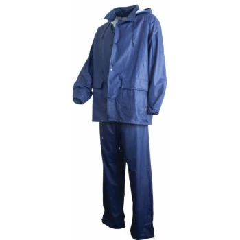 image of 2 Piece Navy Rainsuit - XL - Sitesafe