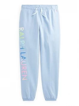 Image of Ralph Lauren Girls Joggers - Chambray Blue, Chambray Blue, Size Age: 8-10 Years=M, Women