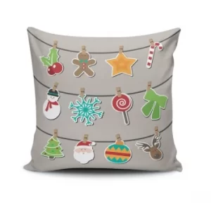 Image of NOELKRLNT-1 Multicolor Cushion