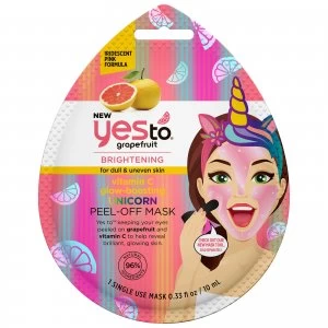 Image of Yes To Grapefruit Vitamin C Glow Boosting Unicorn Peel-Off Mask (Single Pack) 10ml