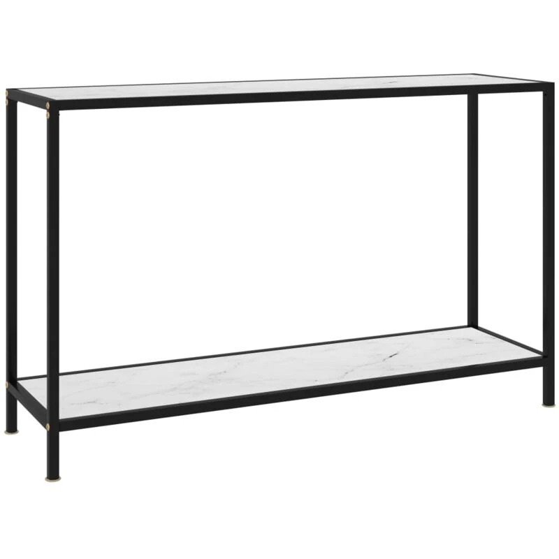 Image of VIDAXL Console Table White 120x35x75cm Tempered Glass Vidaxl 8720286057698